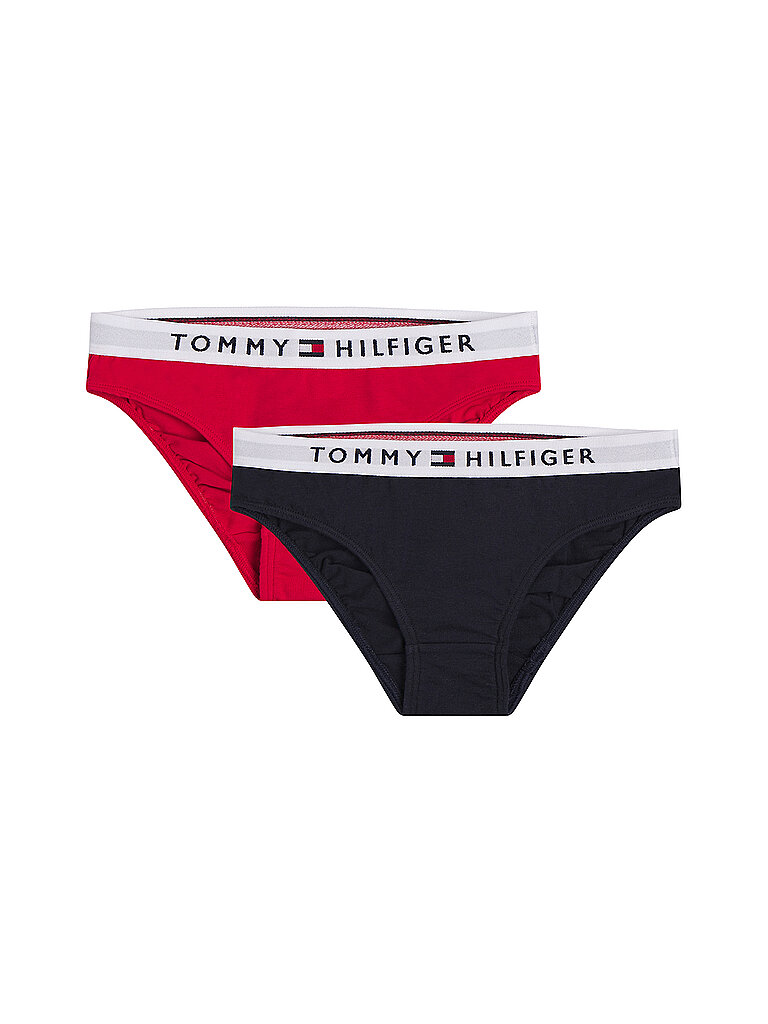TOMMY HILFIGER Mädchen Slip 2er Pkg. rot | 12-14J